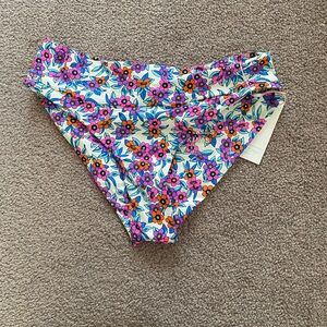 Frankies bikini bottom: flower farm. Never worn, new with tags